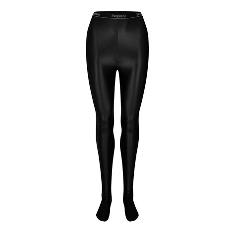 Saint Laurent Tights in Shiny Jersey .